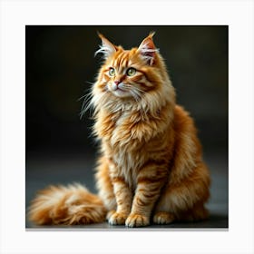 Orange Tabby Cat Canvas Print