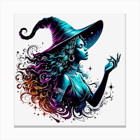 Witch Tee Canvas Print