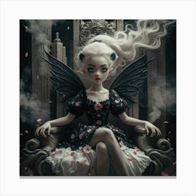 Fairy In The Throne 1 Canvas Print