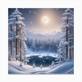 Winter Landscape 24 Canvas Print