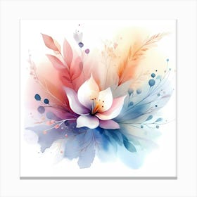 Watercolor Flower 5 Canvas Print