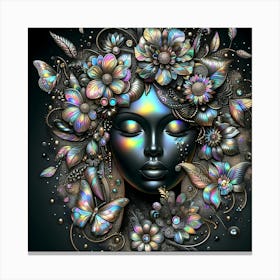 Holographic Woman 1 Canvas Print