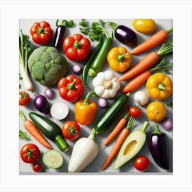 Colorful Vegetables Canvas Print