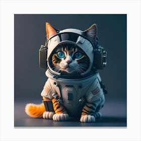 Cat Astronaut (43) Canvas Print