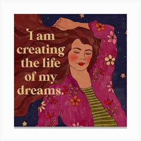 Dream Life Square Canvas Print