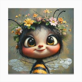 Bee Girl Canvas Print