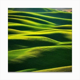 Photograph - Green Rolling Hills Canvas Print