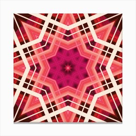 Star Pattern From Lines Canvas Print