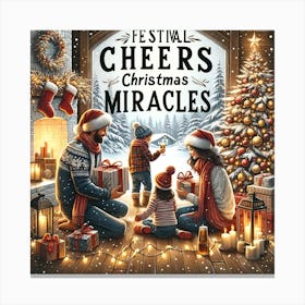 Festival Cheers Christmas Miracles Canvas Print