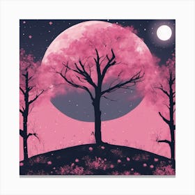 Sakura Trees Canvas Print