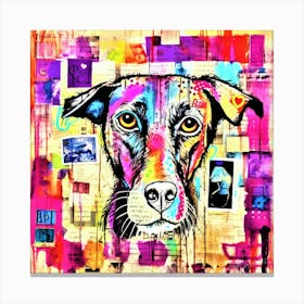 Patchwork Doggy - Cute Dog Ever Canvas Print