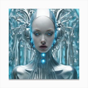 Futuristic Woman 111 Canvas Print