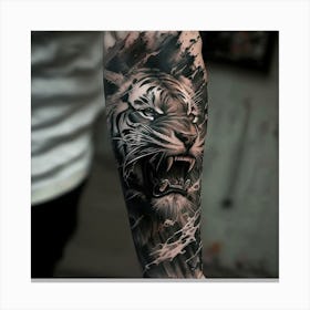 Tiger Tattoo Canvas Print