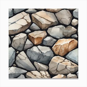 Stone Wall 96 Canvas Print