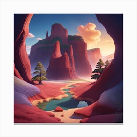 Cave In The Desert Canvas Print