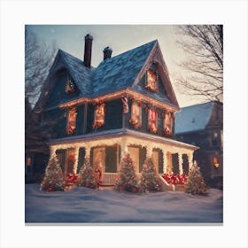 Christmas House 75 Canvas Print