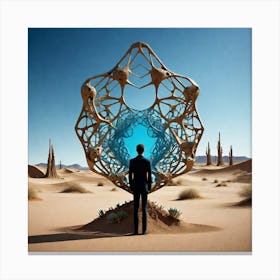 Man In The Desert 213 Canvas Print