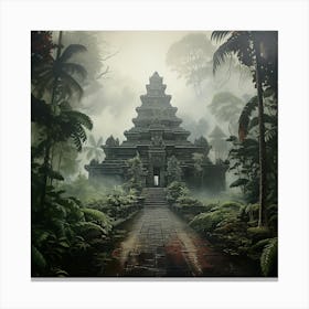 Temple In The Jungle 10 Canvas Print