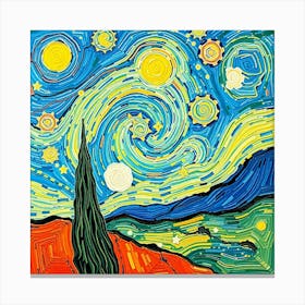 Starry Night 20 Canvas Print