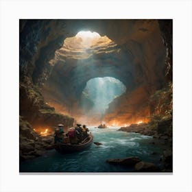 An enchanting sea cave Canvas Print