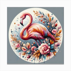 Bird Flamingo 3 Canvas Print