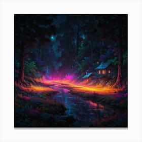 Night Forest Canvas Print