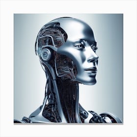 Robot'S Head Canvas Print