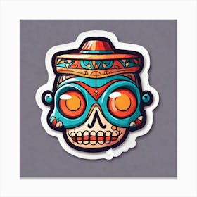 Day Of The Dead Skull 53 Canvas Print