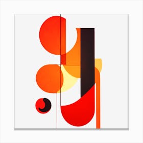 Outofframe Abstract Shapes Minimal Art MidCentury Art Canvas Print