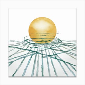 Golden Sphere Canvas Print