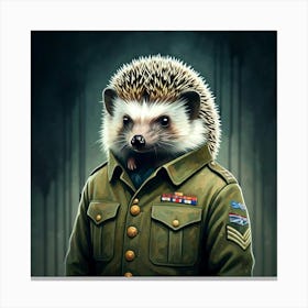 Hedgehog In Military Lienzo