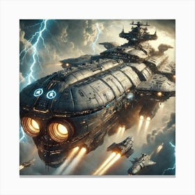 Aegis Class Battleship Canvas Print