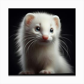 Cute Ferret 1 Canvas Print