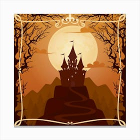 Halloween Castle Canvas Print