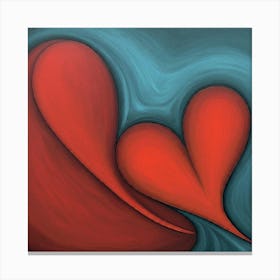 Two Hearts Canvas Print