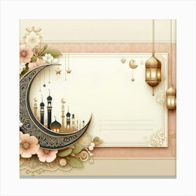 Muslim Greeting Card 14 Canvas Print