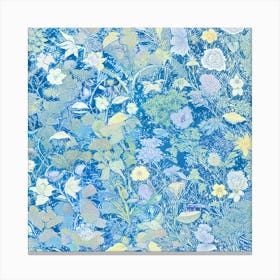 Blue Flowers 1 Canvas Print