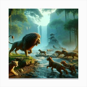 Lion King 5 Canvas Print