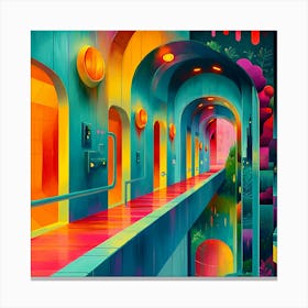 Futuristic City 1 Canvas Print