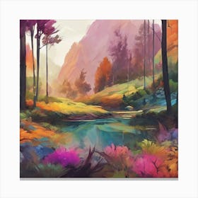 Landscape Painting 18 Canvas Print