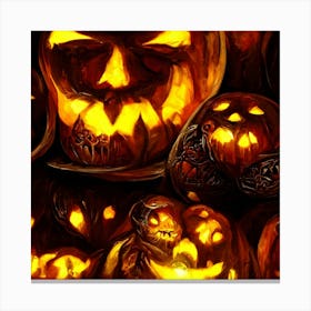 Halloween Pumpkins 2 Canvas Print