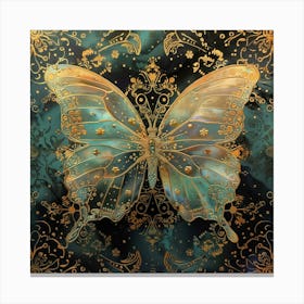 Gold Butterfly 2 Canvas Print