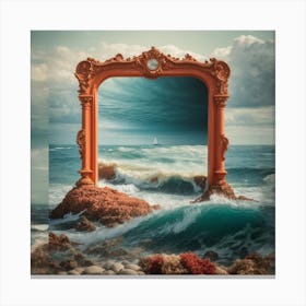 Mirror In The Sea Canvas Print