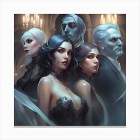 Vampire Group Canvas Print