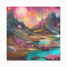 'Strange Landscape' Canvas Print