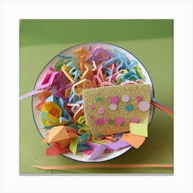 Paper Mache Bowl Canvas Print