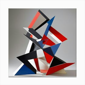 Abstract Geometric Sculpture 1 Canvas Print