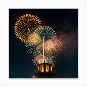 Fireworks In The Sky 1 Canvas Print