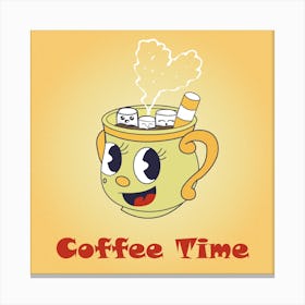 Cuphead- cute cup - coffee time - cartoon cup Canvas Print