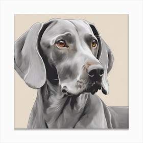 Weimaraner Canvas Print